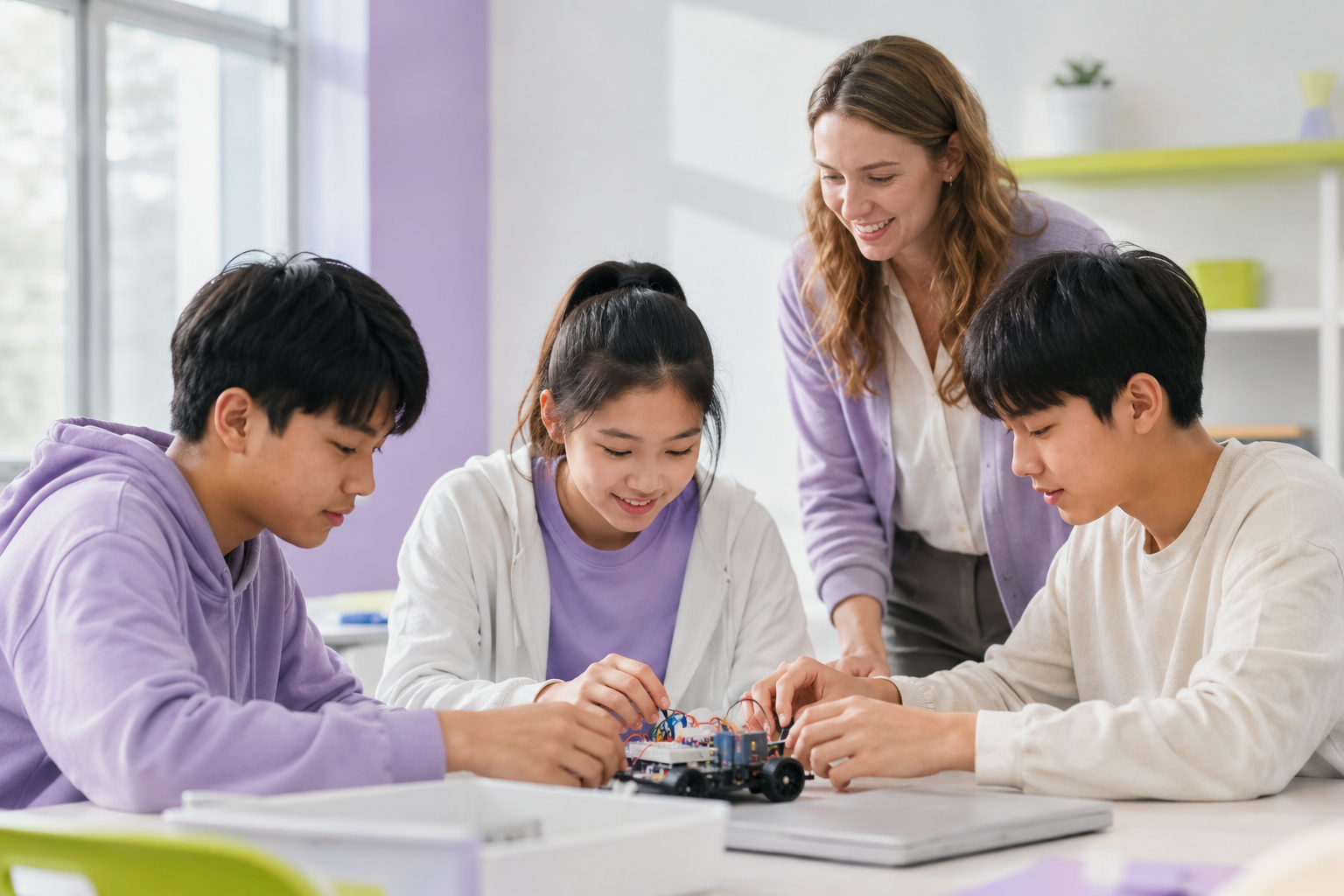 美国初中阶段课堂学习